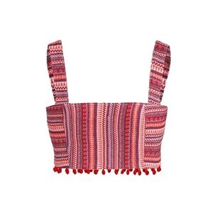 NWT Boho Cropped Festival Tank Top Small